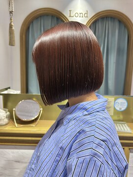 ロンドアベニール 北千住(Lond avenir) ピンクブラウン ボブ☆美髪ボブ/美髪矯正[北千住]