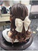 ハーフアップ