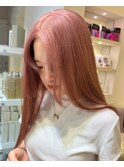 5699ニュアンスカラーホワイトピンクオンブレミルクティーピンク
