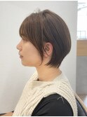 ピンクブラウン切りっぱなしボブ美髪くびれレイヤー小顔[西船橋]