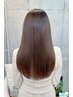 【美髪ストレート】髪質改善カラー＋リタッチ酸性スト＋PLEX PRO 5ステップTr