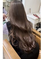 カラ フクオカ(Cara FUKUOKA)&nbsp;【ミルクティーブラウン&ミドルレイヤー】《うる髪水素カラー》