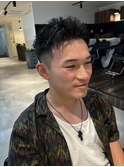 メンズショート/スパイキーショート/アップバング/千葉駅/保立