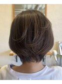 白髪染め＆ミディアムショートヘア