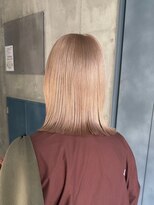 ヲタク(wotaku.)&nbsp;ミルクティーベージュハイトーンダブルカラーケアブリーチロブ