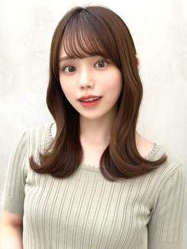 ミラリー トウキョウ(Mirareee Tokyo) 20代30代40代◎前髪パーマ韓国風巻きくすみベージュお団子ヘア