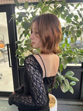 ネイロ 錦糸町(NeiRo) 魅力倍増カールセミディシアーカラーダークアッシュショートヘア