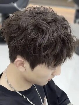 エーエフ(AF) メンズ韓国マッシュ×アッシュ/ブルーブラック