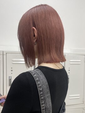 カシェル(cashel kishaba) ぱつっとボブ×暖色ベージュ