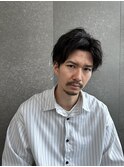 スパイキーショートニュアンスパーマスペインカールメンズ北千住