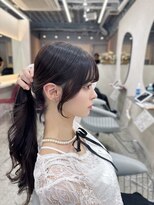 ラルム 新宿(LARME SHINJUKU)&nbsp;韓国顔周り☆ブリーチなしチェリーブラウン髪質改善☆韓国/新宿