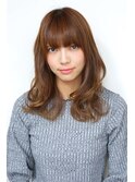 セミロングウェーブ