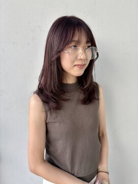 ロンド ヘアー(Rondo. Hair) 【顔周りレイヤーカット】×【艶ラベンダーベージュ】