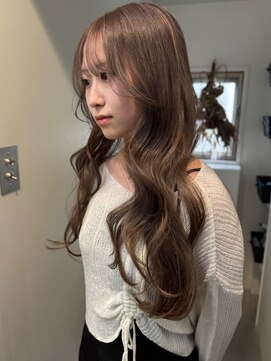 サンクマーケット 渋谷(cinq MARKET) 初めてのダブルカラーに人気のミルクティーベージュカラー