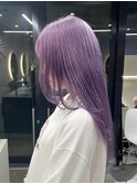 表参道ラベンダーカラー寒色系カラーケアブリーチパープルカラー