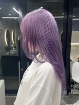 ソル ジングウマエ(SOL JINGUMAE) 表参道ラベンダーカラー寒色系カラーケアブリーチパープルカラー
