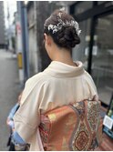 訪問着/着付け/着物ヘア/ヘアアレンジ/京橋着付け