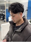 短髪パーマ