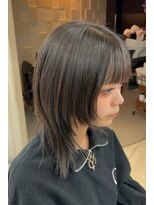 ブラウン(Brown)&nbsp;シャギーハッシュウルフカット