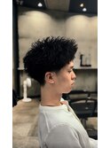 ピンパーマスパイキーパーマ/メンズ/刈り上げ/眉毛/ツイスト