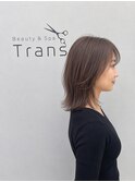 アッシュブラウン×ミディアムレイヤー