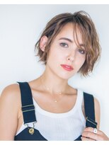 耳かけニュアンスイメチェンボブ/フォギーベージュ