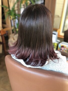 オカズ(Hair room Okazu) ☆グラデーション×ディープラベンダー☆