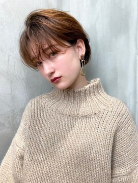 オースティン 流山おおたかの森(AUSTIN) 大人かわいい前髪セシルカットココアブラウンフリンジウェーブ