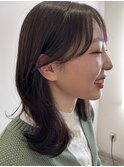 韓国スタイル、ショコラベージュ、くびれヘア、レイヤーカット