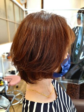 ヘアーズビースリー ポートサイド 大人丸みボブxグラデーションボブ 30代40代50代60代