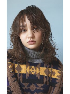 パール(PearL) 【PearL】ゆるふわウルフパーマ×マロンベージュカラー