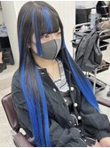 地雷系インナーカラーエクステ