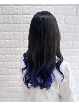 ヒップスデコ(Hip's deco) グレージュ&ブルーグラデーションカラー・韓国風カラー☆