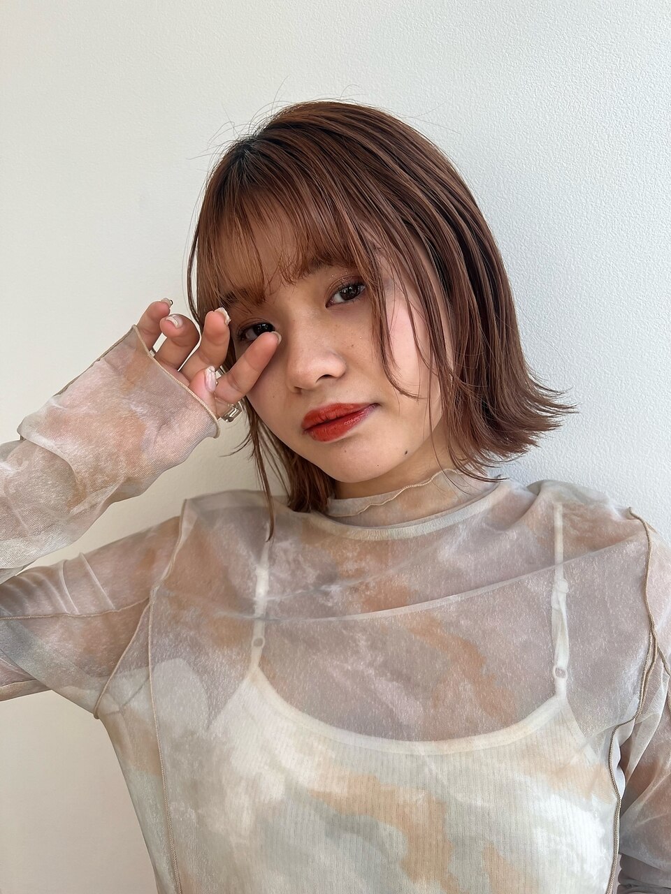 似合わせカット＋透明感カラー＋濃厚度トリートメント　￥17300→￥１5900