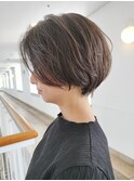 丸前髪長めみショート/ショートカット/ショートヘア/