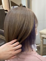 アルターリール(aL ter Rire) 前髪/マチルダボブ/ピンクベージュ/インナーグレージュ/澤瑞絵