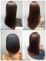 美容室フルール&nbsp;★縮毛矯正ボブ♪コスメストレート髪質改善ココアベージュ