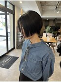 20代30代40代小顔ハンサムショートアッシュブルーブラック