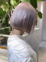 リムレスバイサンク 万代 新潟駅(LIMLESS by cinq) ミルクティーベージュダブルカラーインナーカラーショートボブ