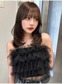 7324髪質改善内巻きシャギーレイヤーロング韓国ワンホンヘア