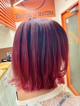 エターナルバイマティーナ(Eternal by MATINA) 【チェリーレッド/バレイヤージュ】20代30代40代50代