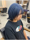 ネイビーブルー/くびれショート