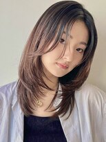 ガーデン 銀座(GARDEN)&nbsp;ウルフレイヤー/顔まわり/黒髪/ブルージュ/韓国風/髪質改善/小顔