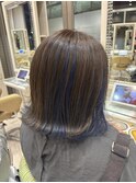 20代30代大人可愛いラベンダーブルーアッシュグレージュ
