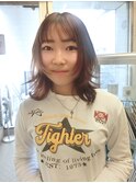 ミディアムハッシュカットウルフカット