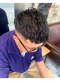 バーバー ツーブロック/刈り上げ/アップバング/フェード