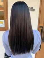 ヘアーゾーン ハチマルハチ 登戸駅前店(Hair Zone 808) 艶だしロングストレート