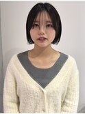 【YOKE】ラベンダーアッシュグレー暗めカラー顔まわりレイヤー