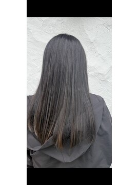 グルグル 妙典店(GULGUL) ロング×ネイビーパープル極細ハイライト