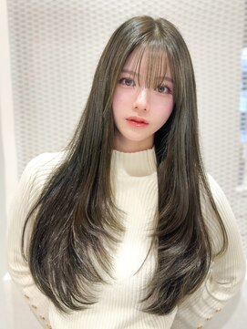 ノエシキカ(noe sikika) ロングレイヤーカット/韓国ヘア/艶髪/透明感カラー